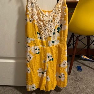 yellow romper
